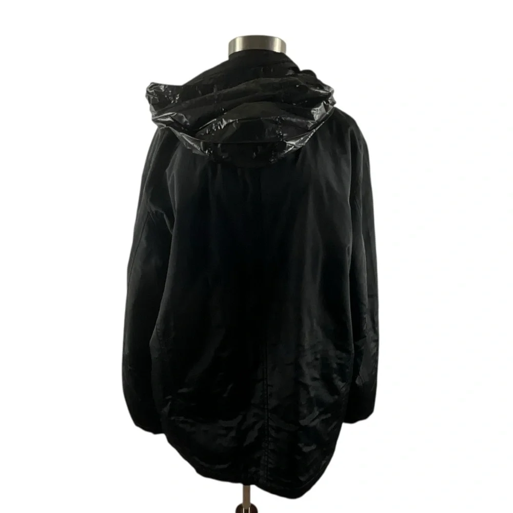 TUMI T TECH‎ Commuter Waterproof Hooded Men Plus Size Two Layer  Black Coat